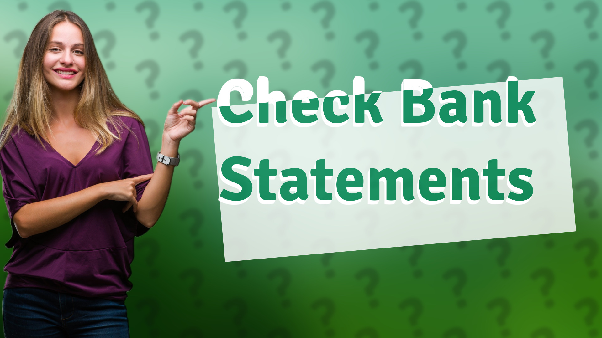 Check Bank Statements