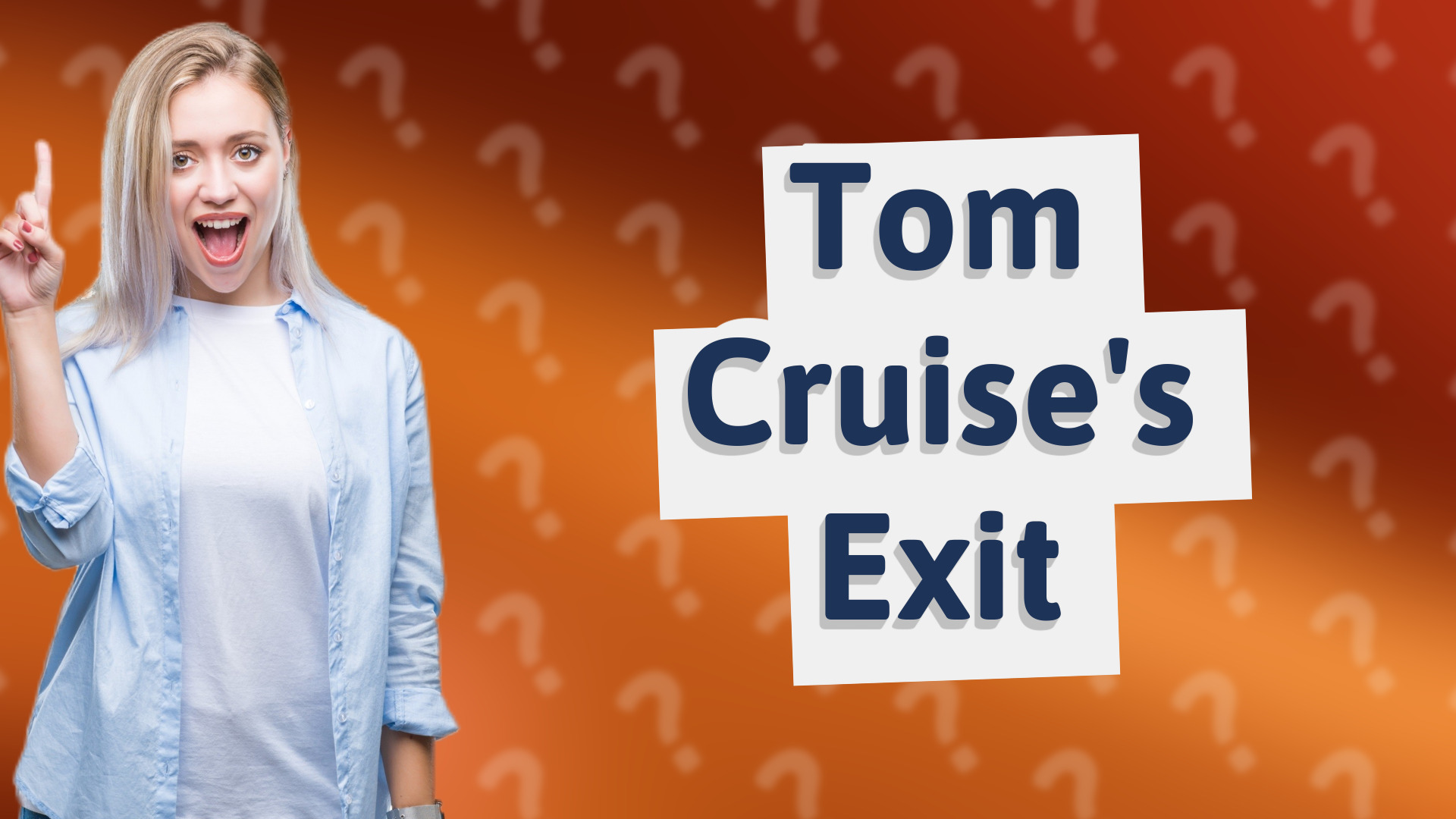 Tom Cruise's Exit