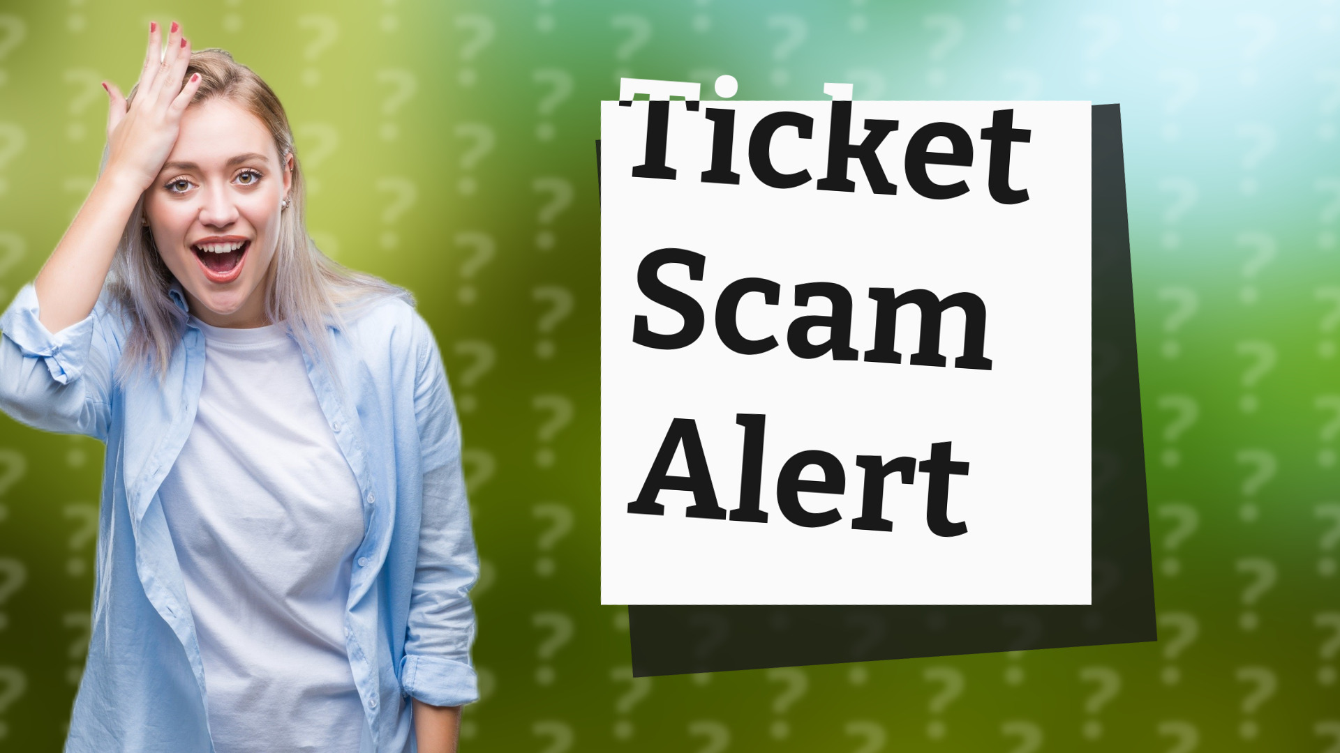Ticket Scam Alert