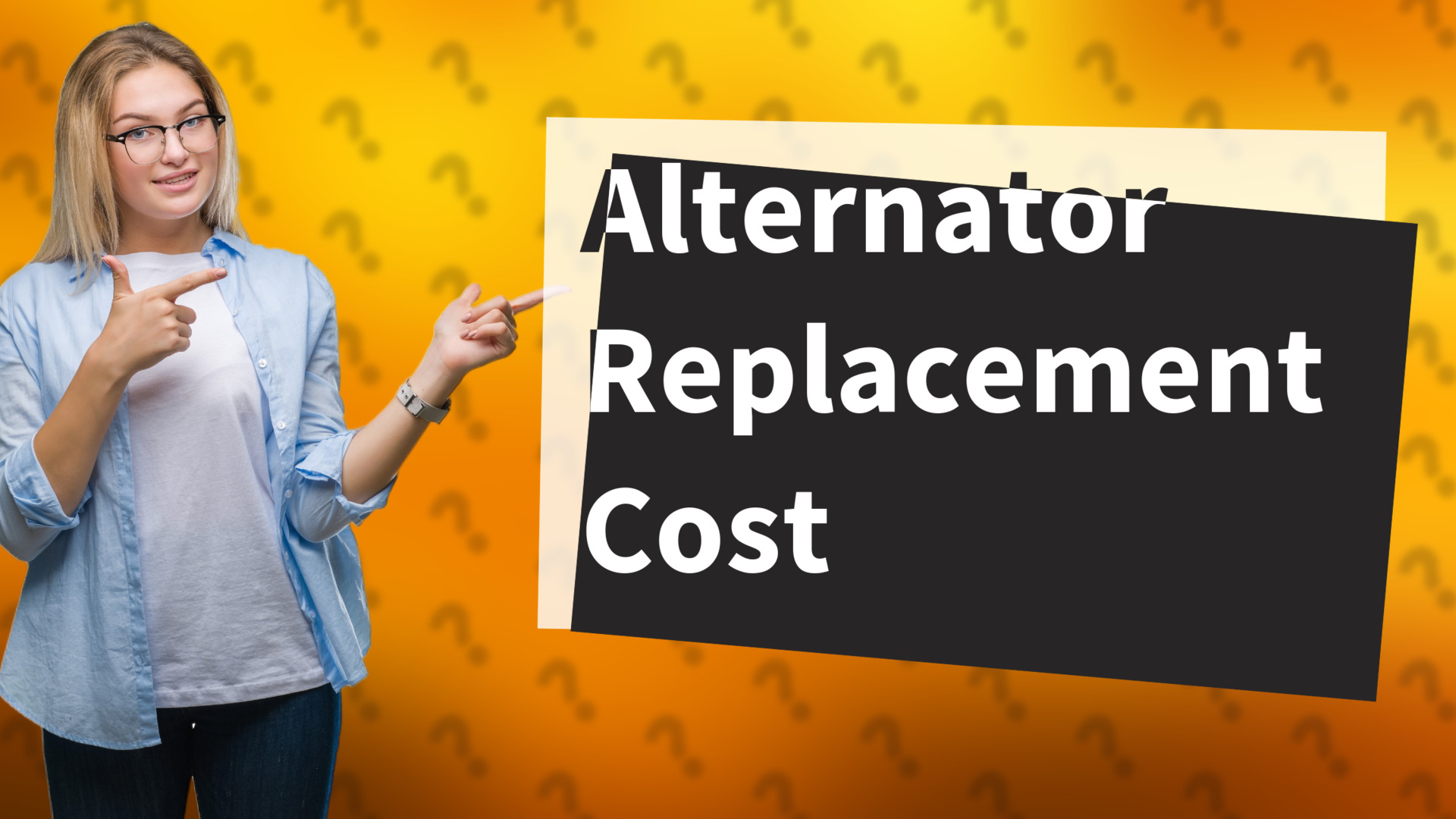 Alternator Replacement Cost