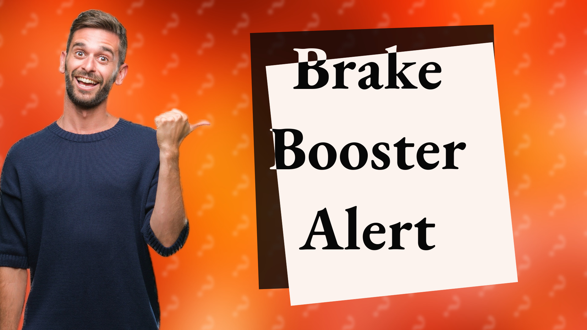 Brake Booster Alert