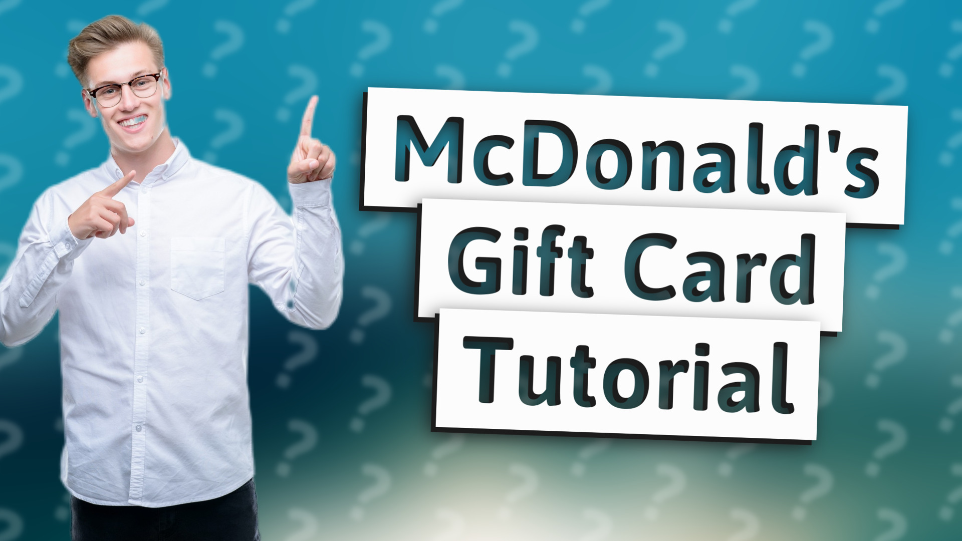 McDonald's Gift Card Tutorial
