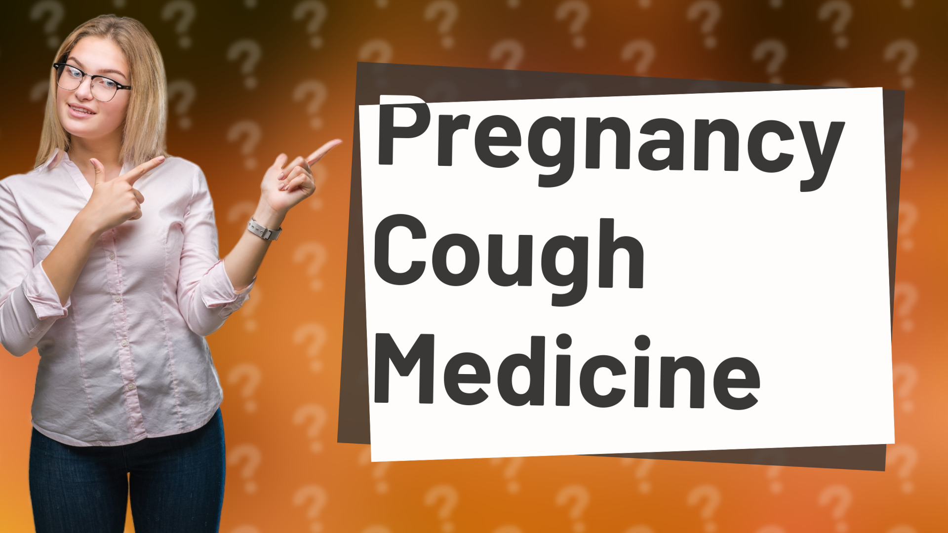 Pregnancy Cough Medicine