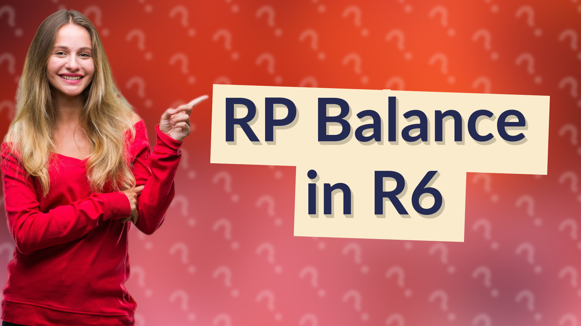 RP Balance in R6