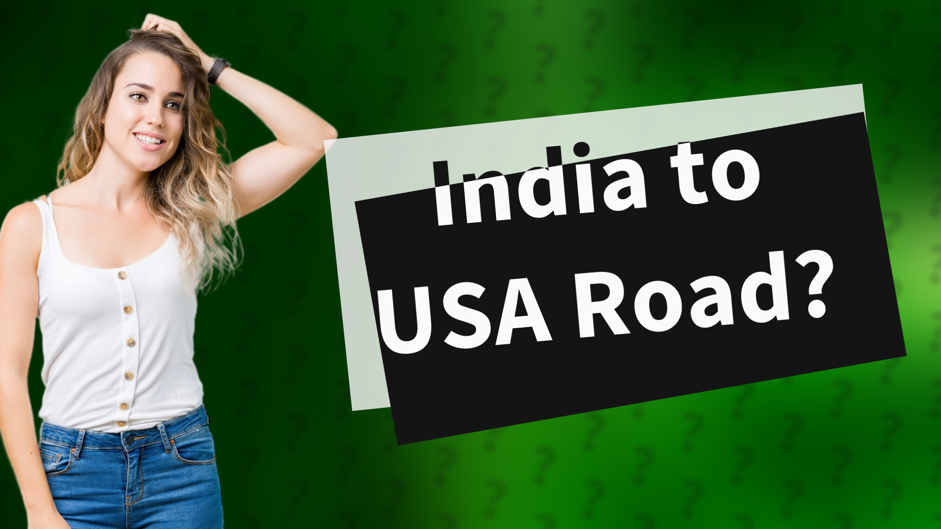 India to USA Road?