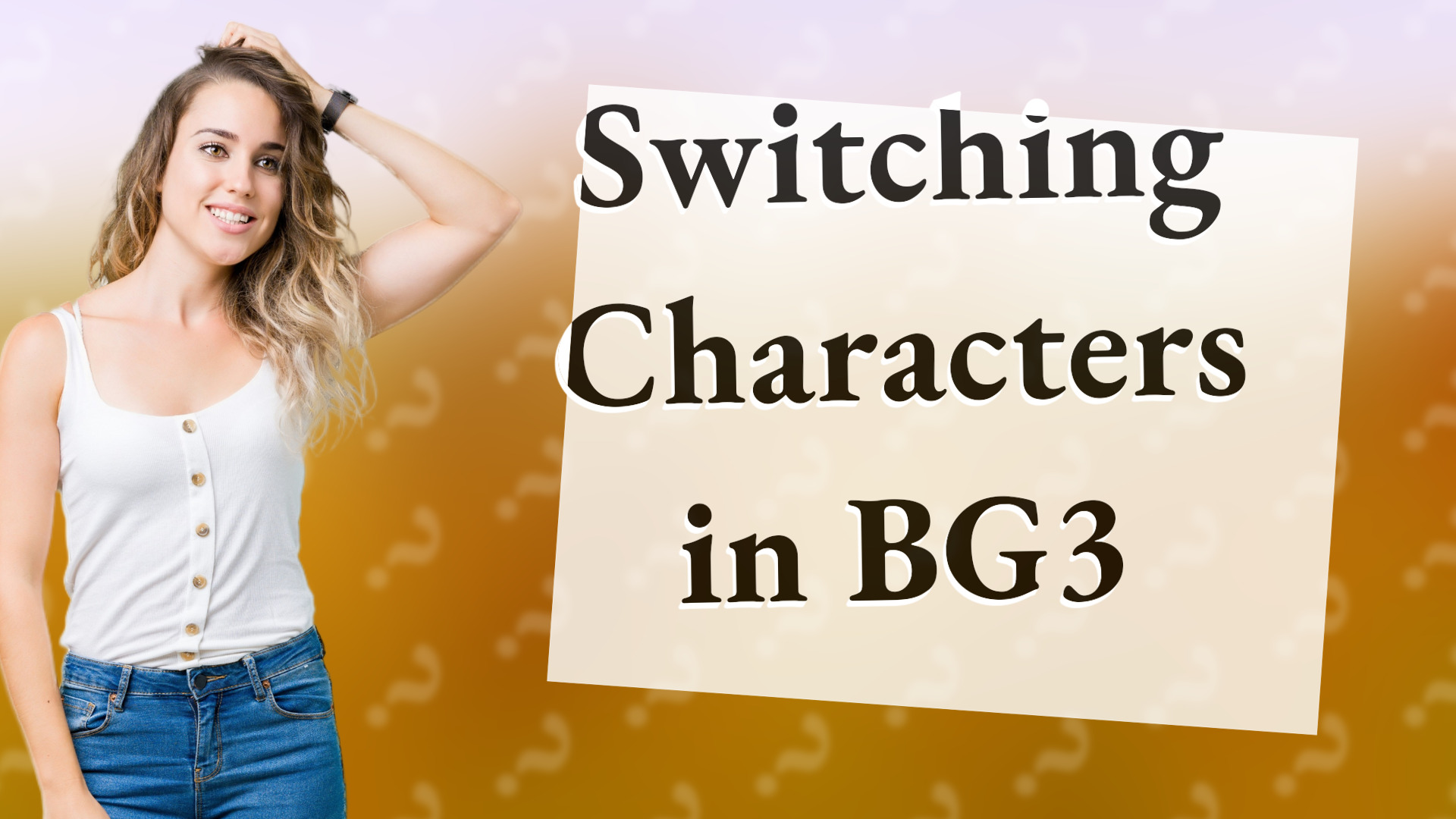Switching Characters in BG3