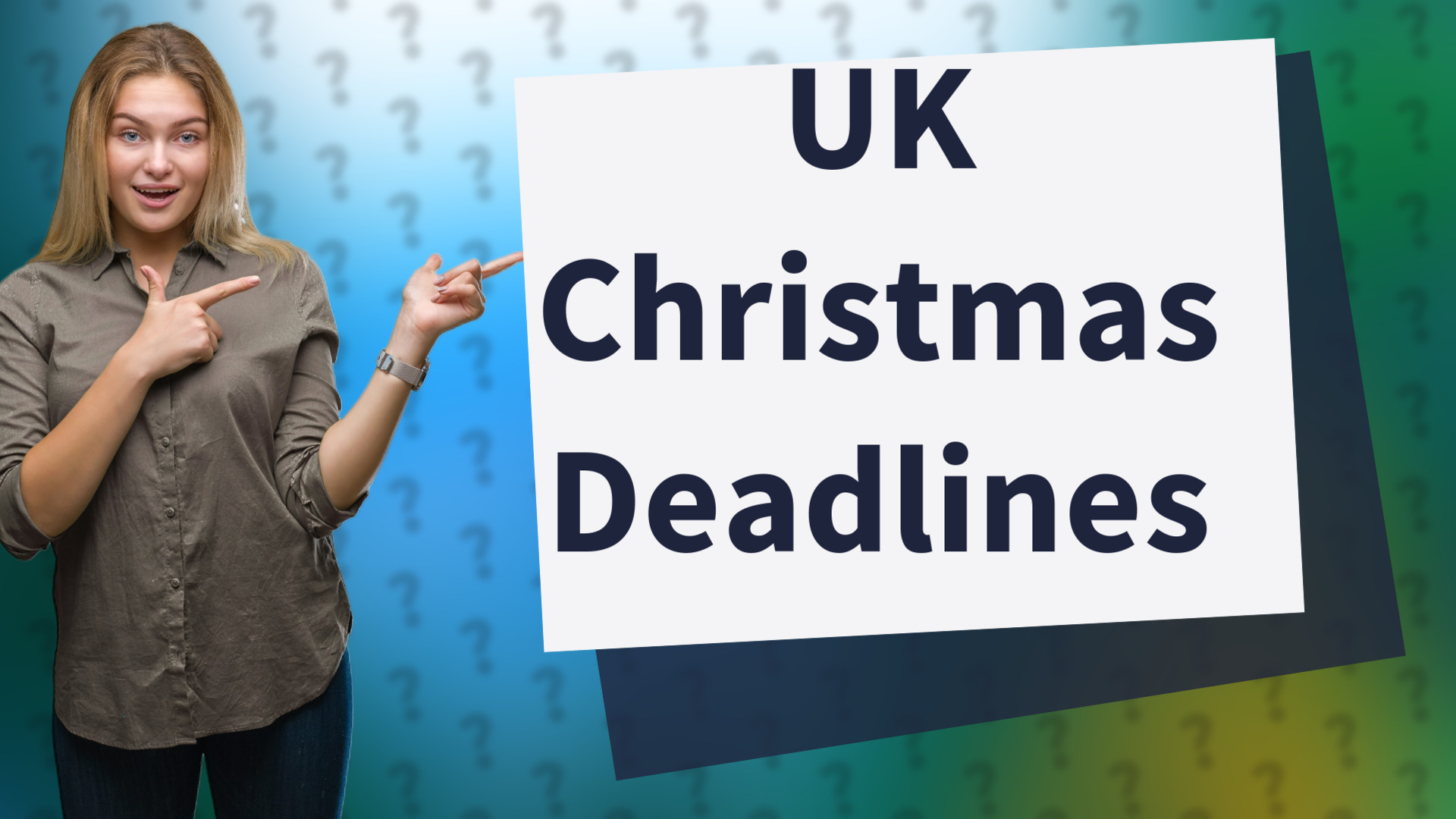 UK Christmas Deadlines