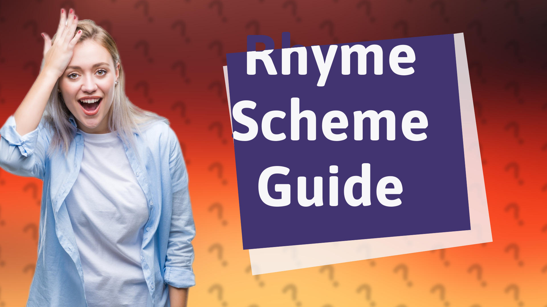 Rhyme Scheme Guide