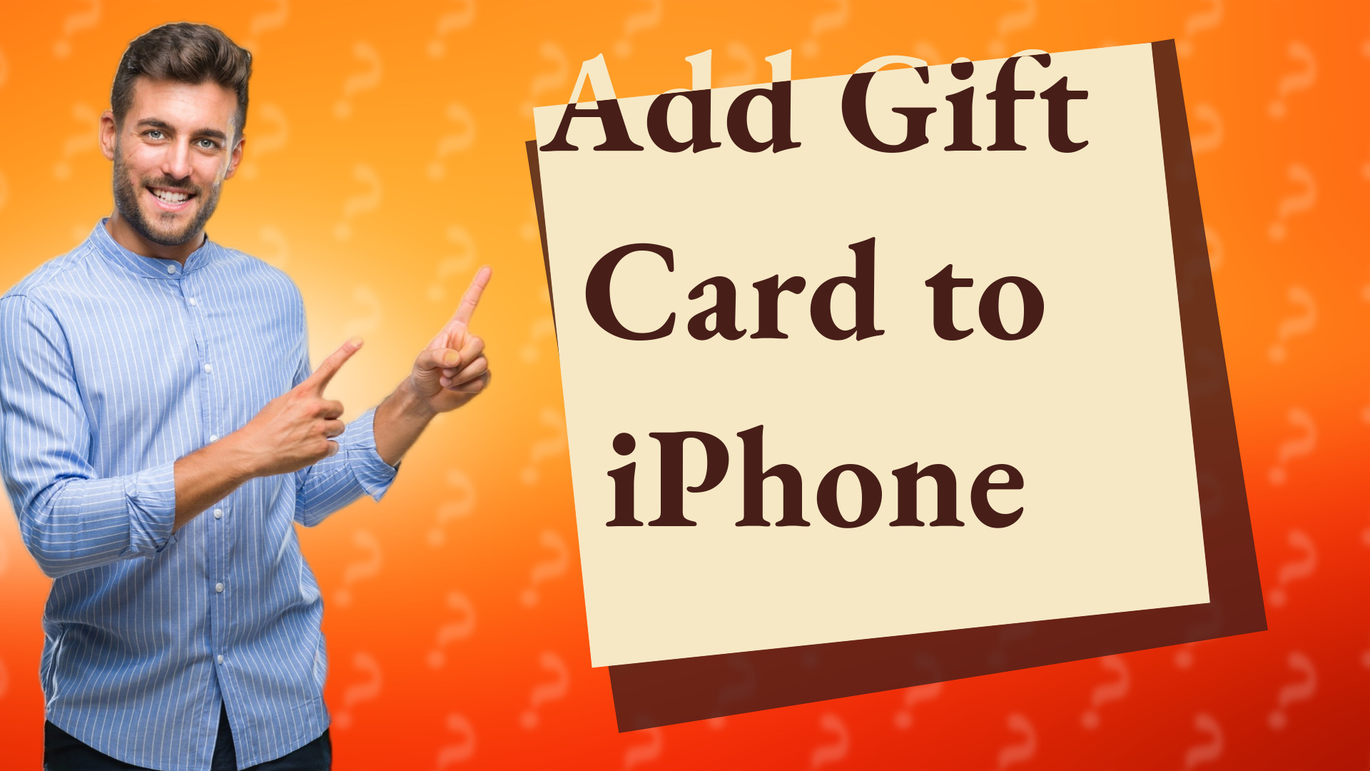 Add Gift Card to iPhone