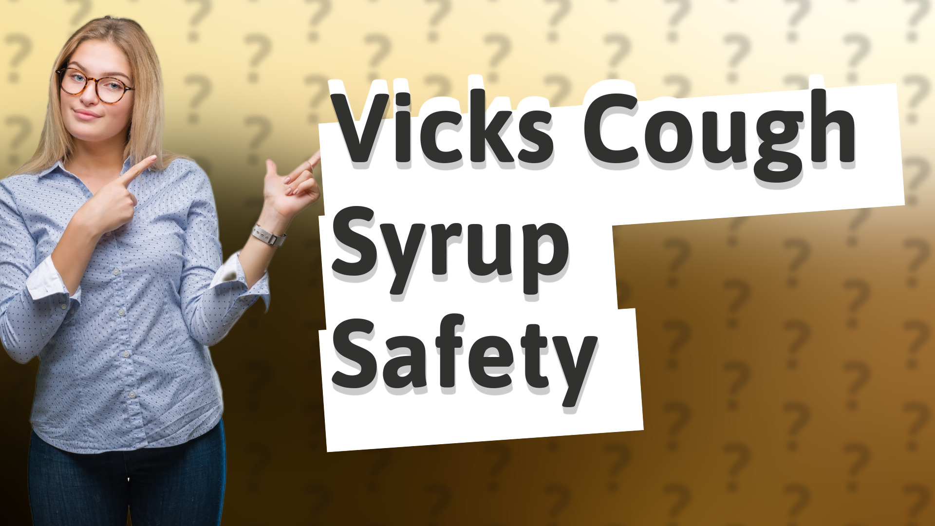 Vicks Cough Syrup Safety