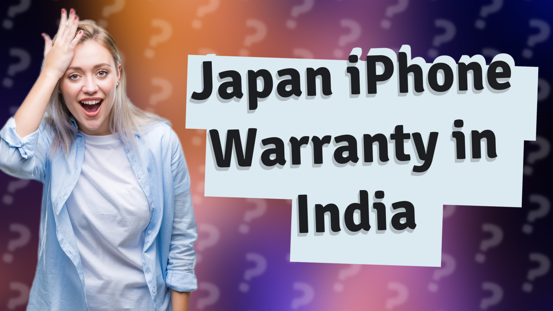 Japan iPhone Warranty in India