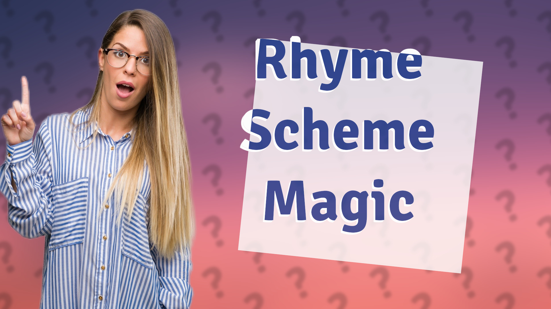 Rhyme Scheme Magic