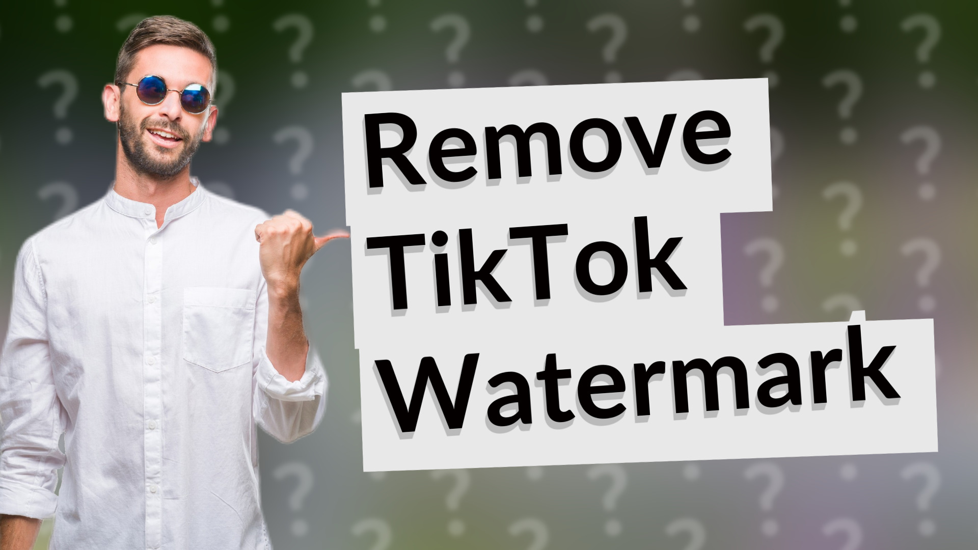 Remove TikTok Watermark