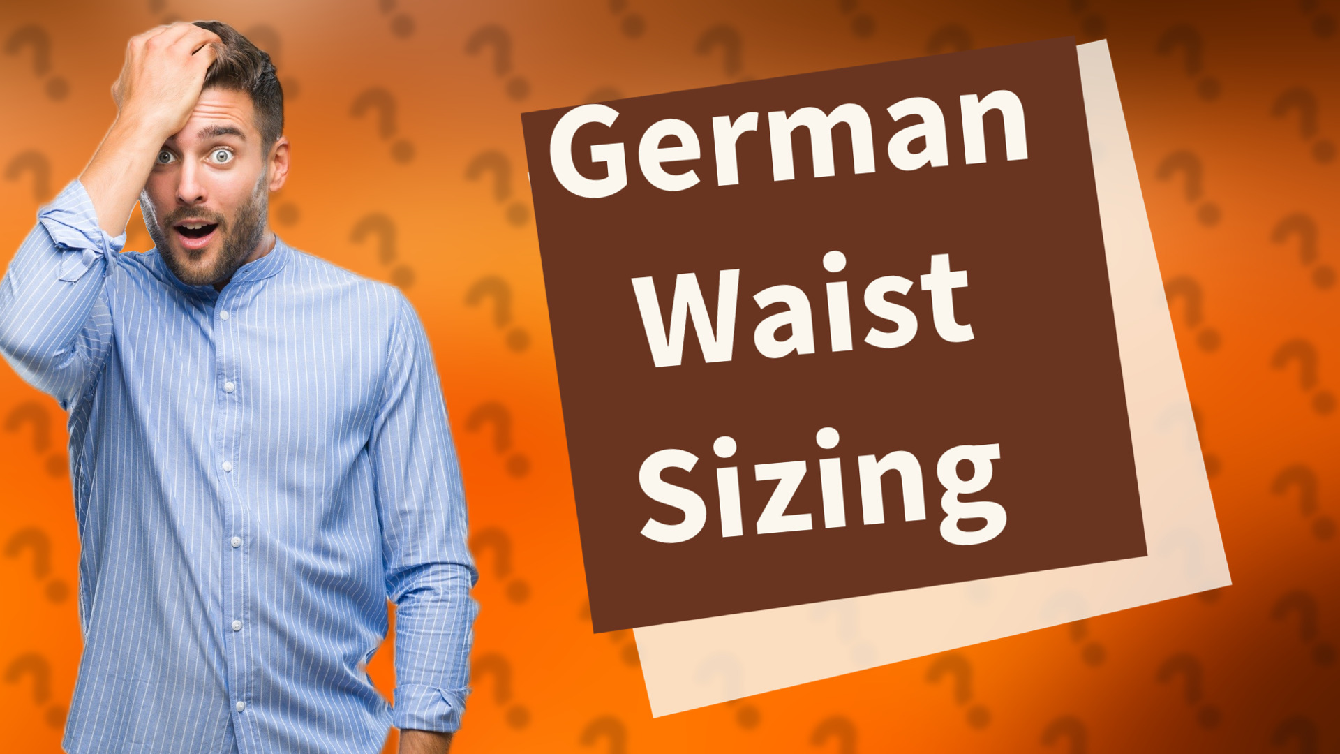 German Waist Sizing
