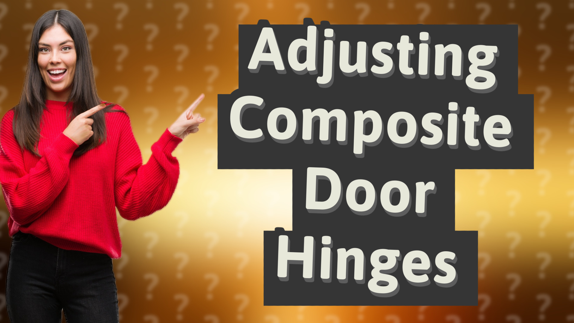 Adjusting Composite Door Hinges