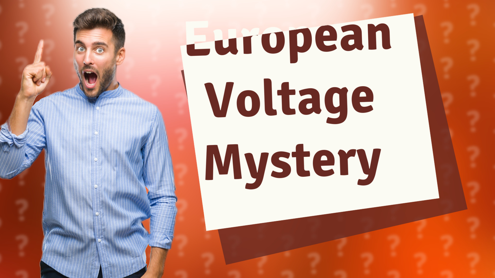 European Voltage Mystery