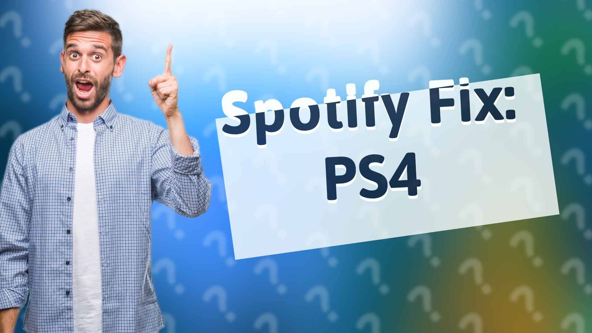 Spotify Fix: PS4