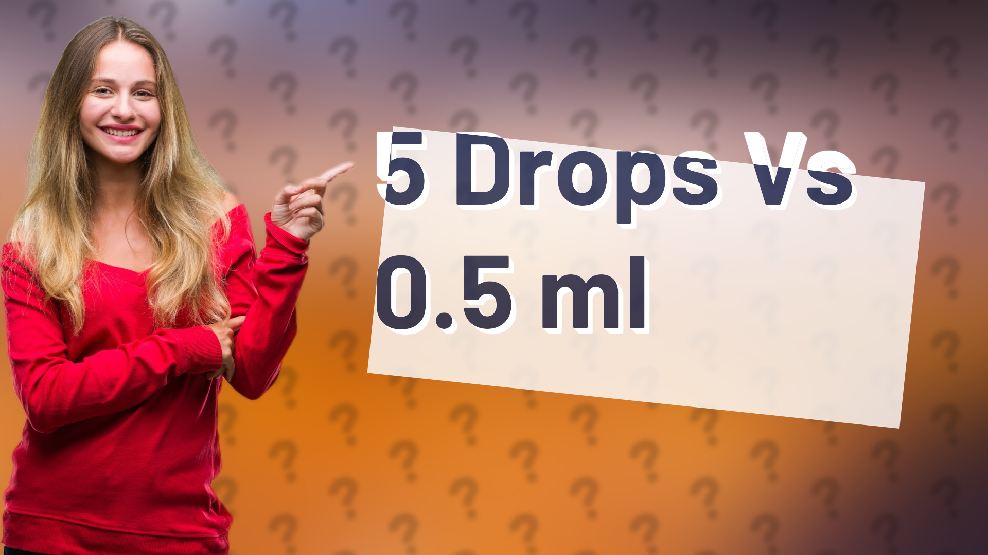 5 Drops Vs 0.5 ml