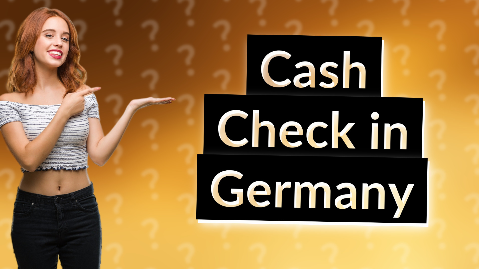Cash Check in Germany