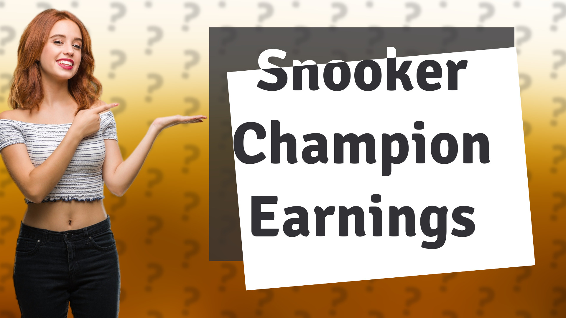 Snooker Champion Earnings