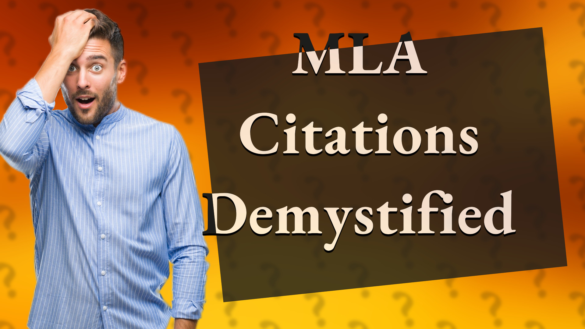 MLA Citations Demystified