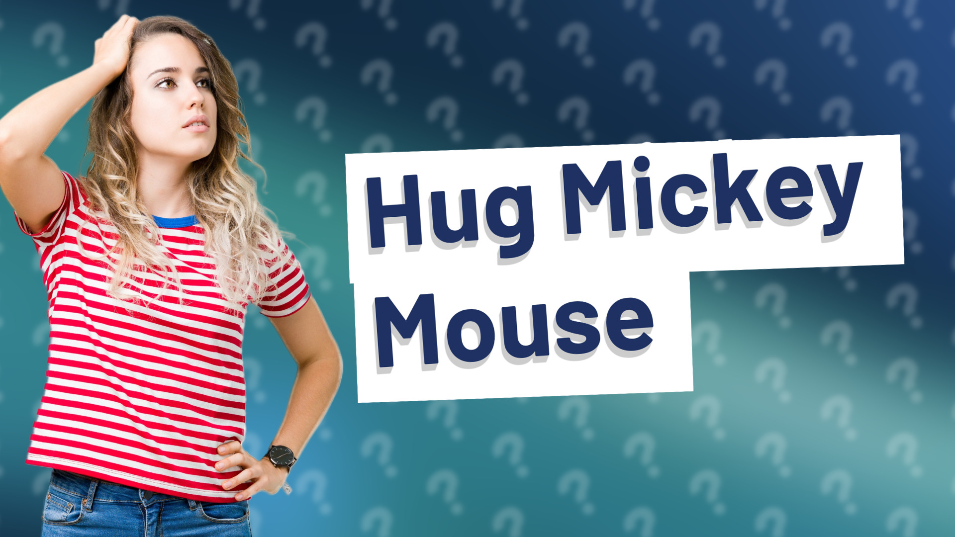 Hug Mickey Mouse