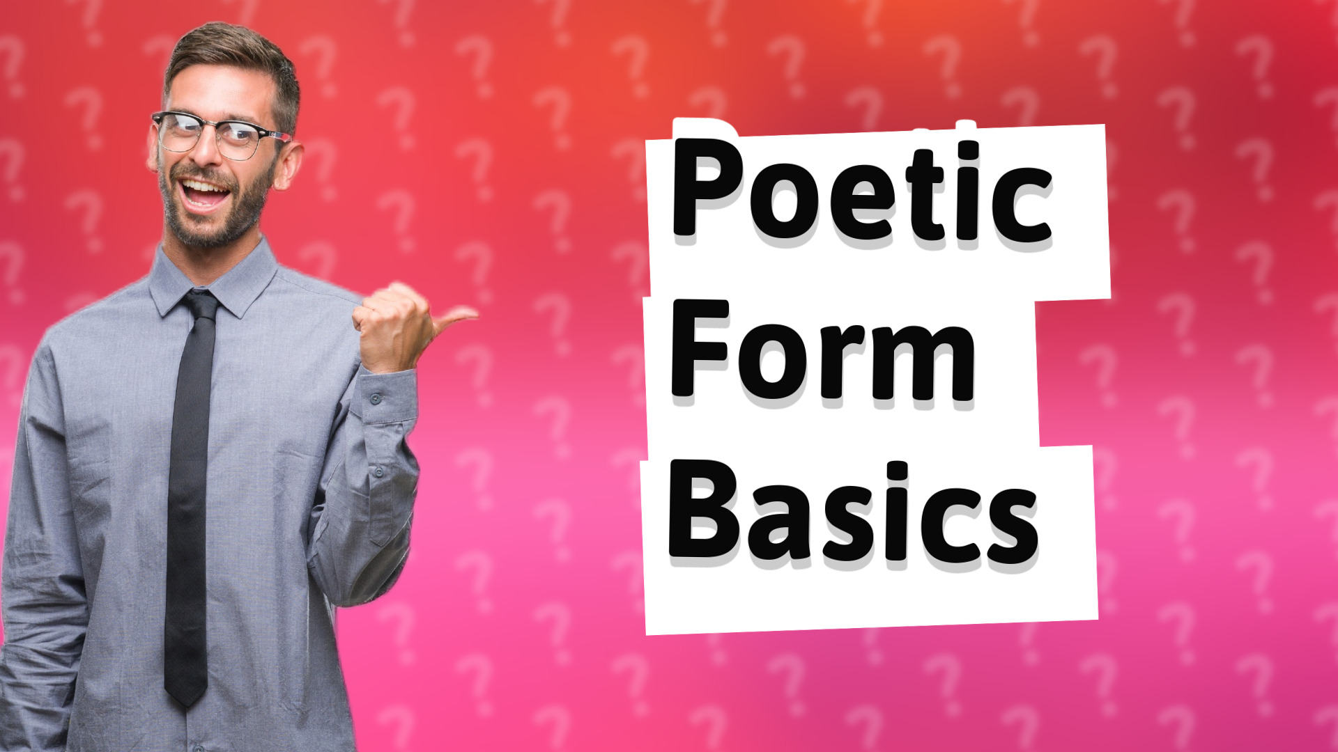Poetic Form Basics
