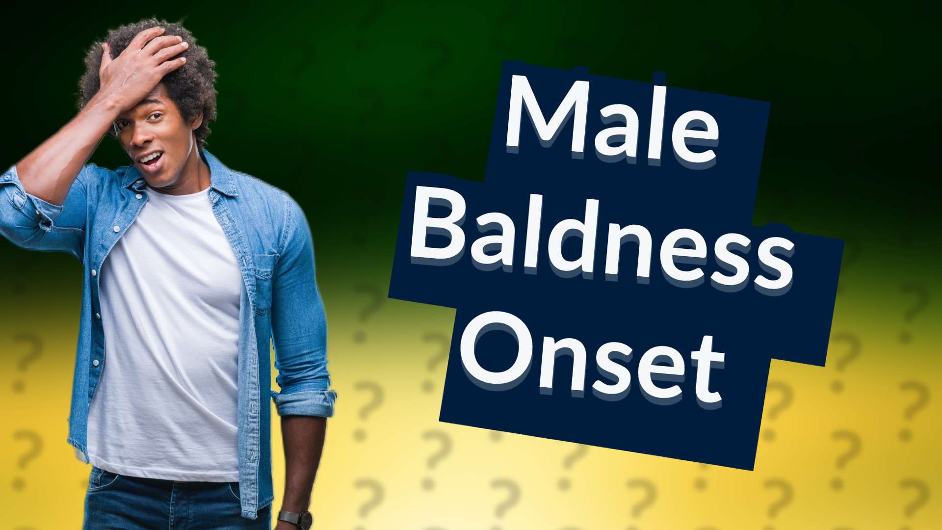 Male Baldness Onset