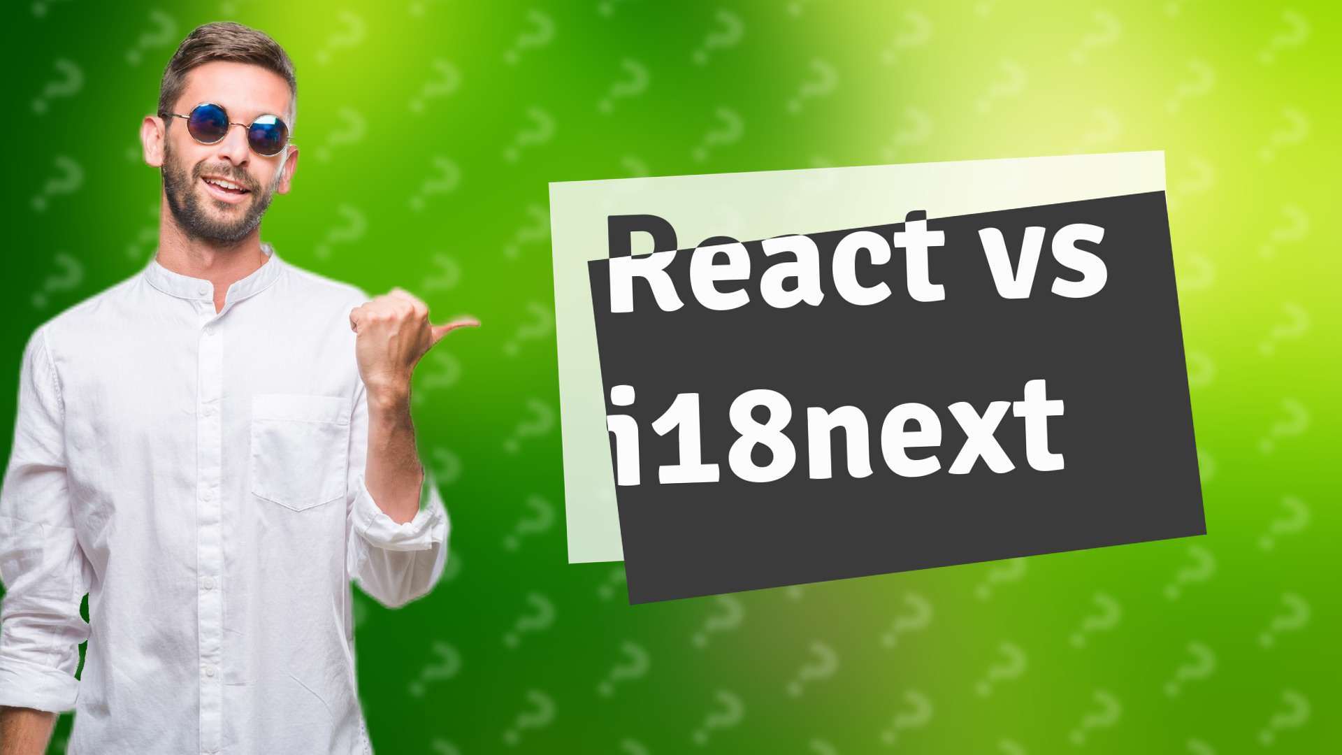 React vs i18next