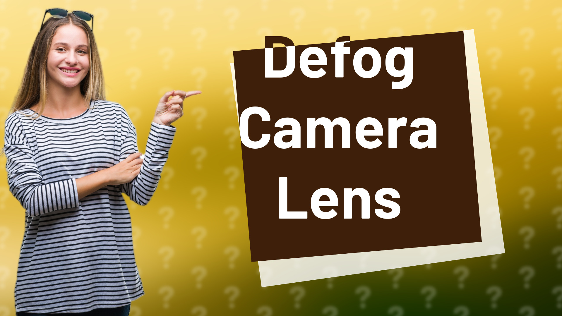 Defog Camera Lens