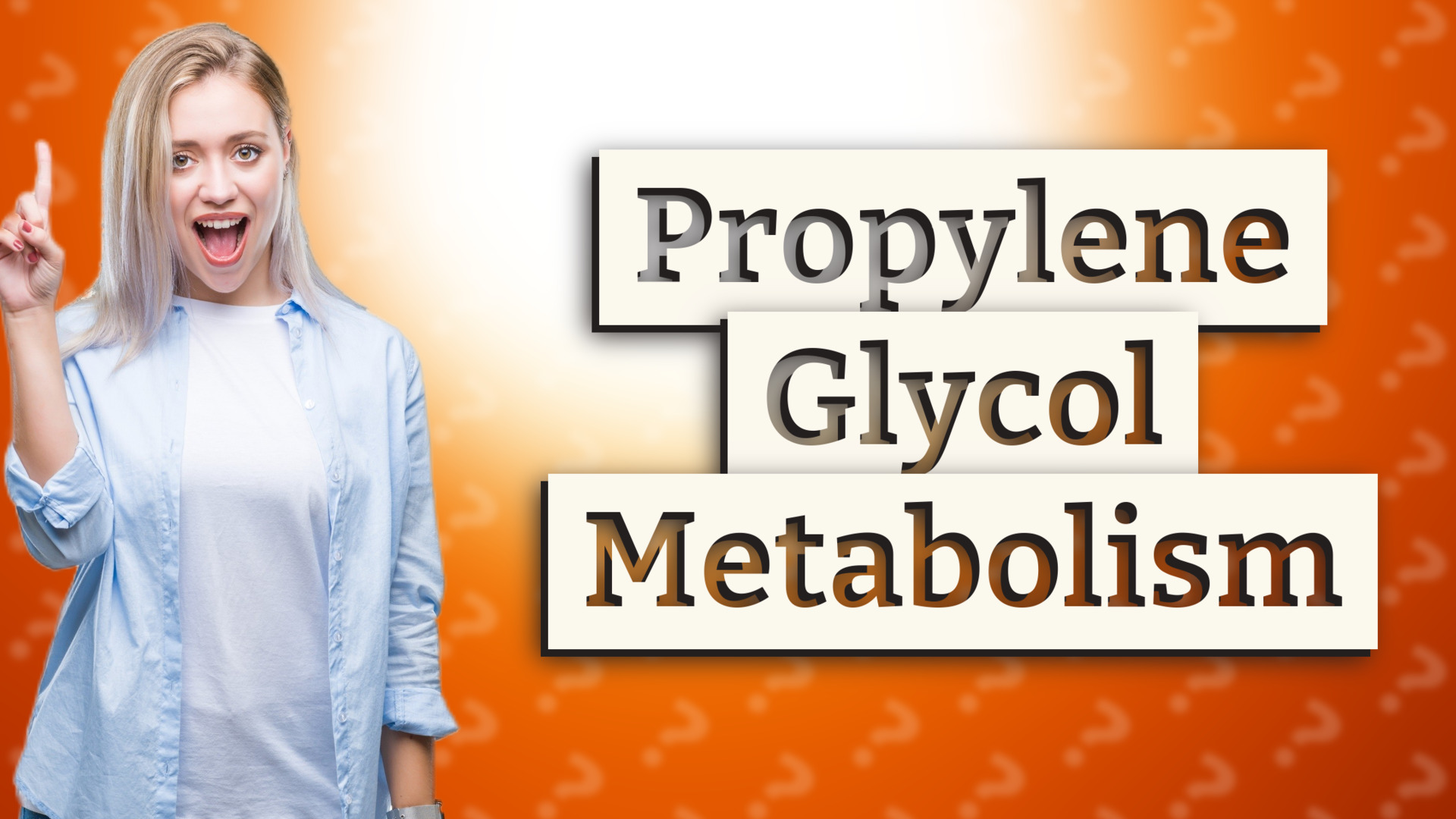Propylene Glycol Metabolism