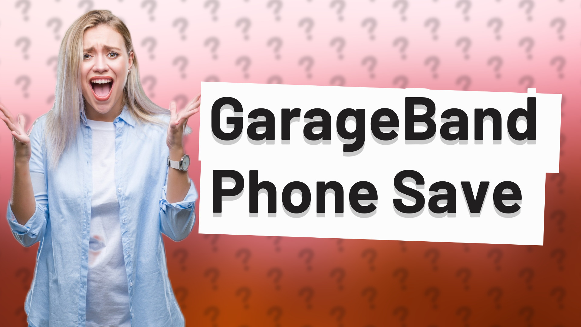 GarageBand Phone Save