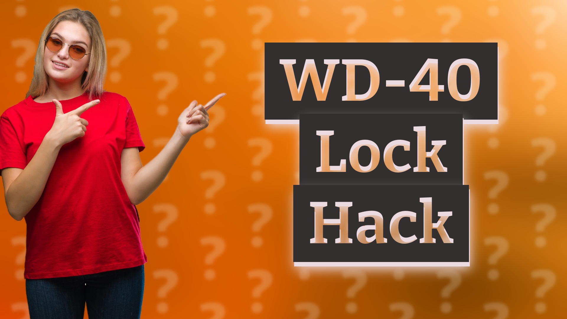 WD-40 Lock Hack