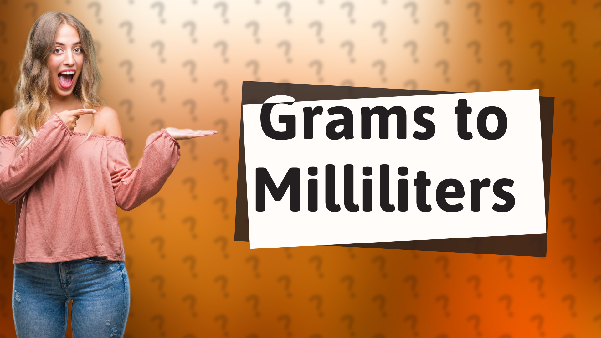 Grams to Milliliters