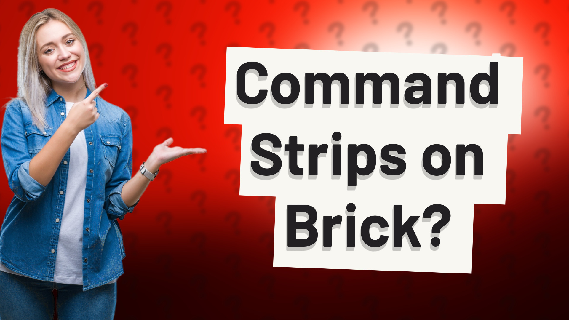 Command Strips on Brick?