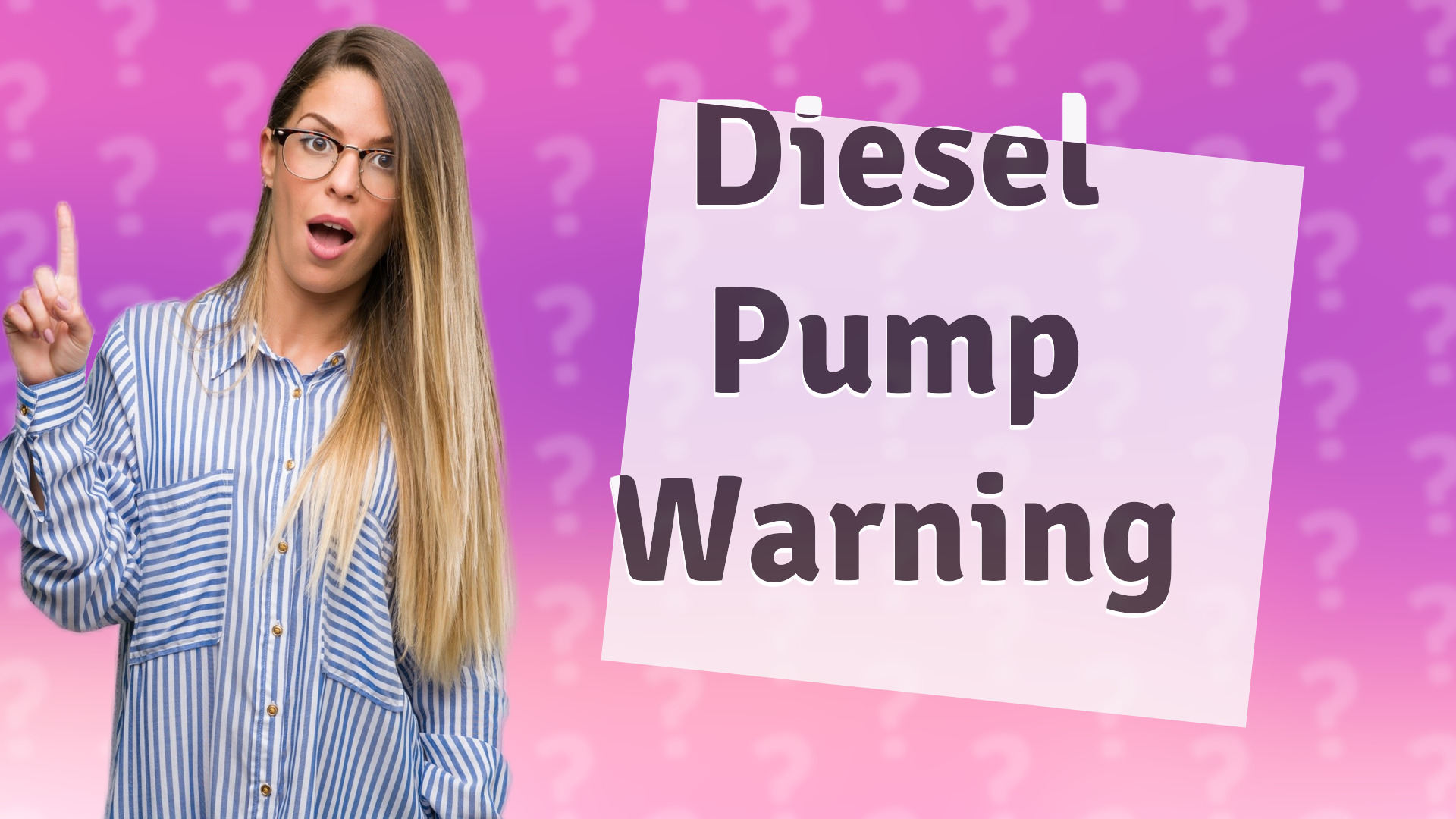 Diesel Pump Warning