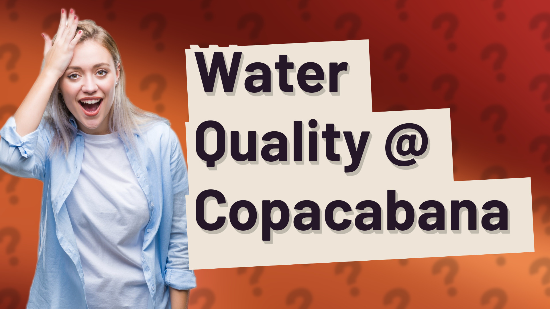 Water Quality @ Copacabana