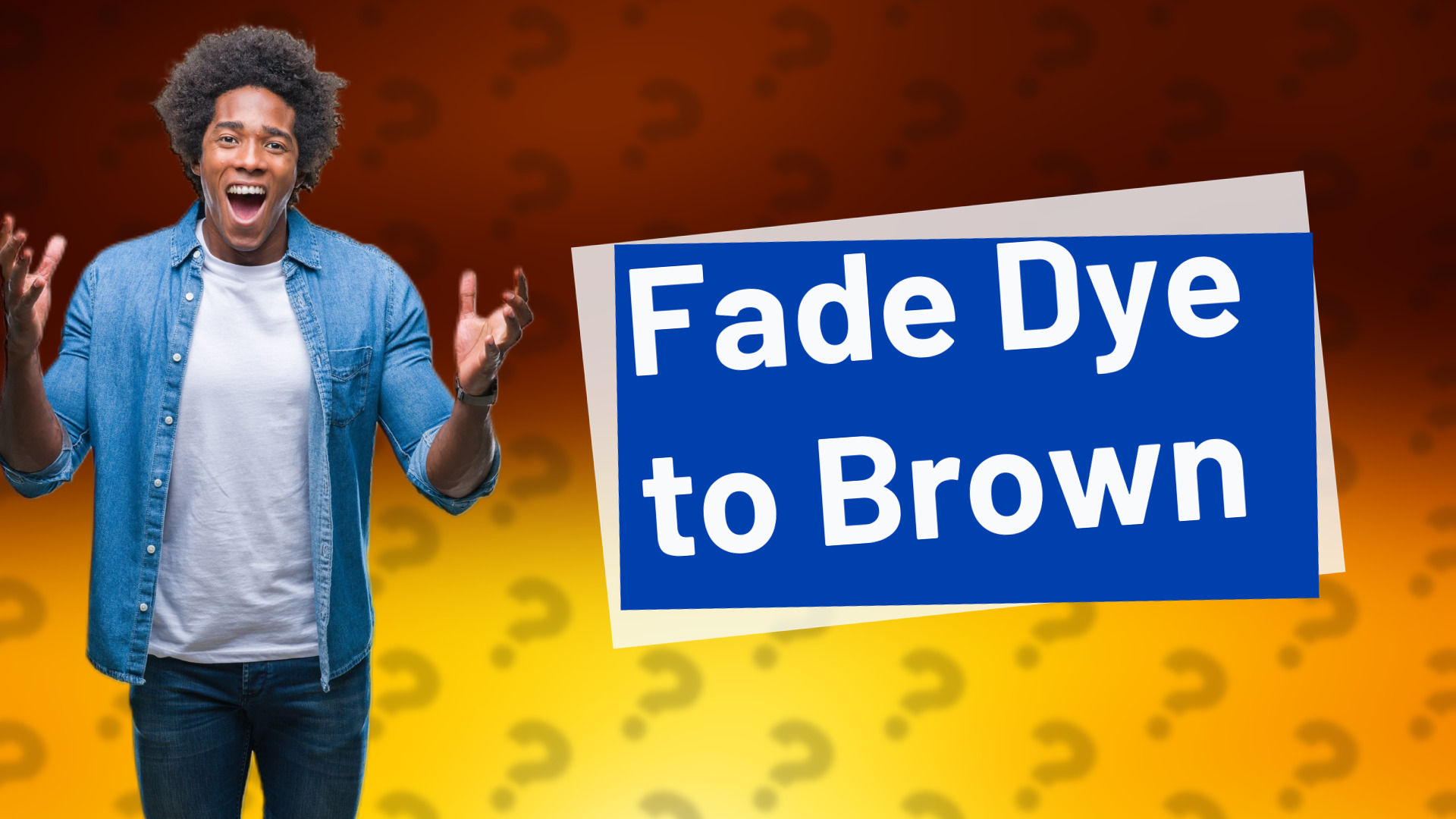 Fade Dye to Brown