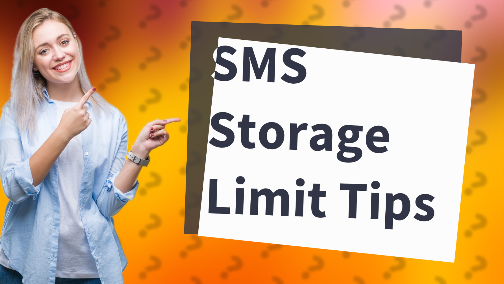 SMS Storage Limit Tips