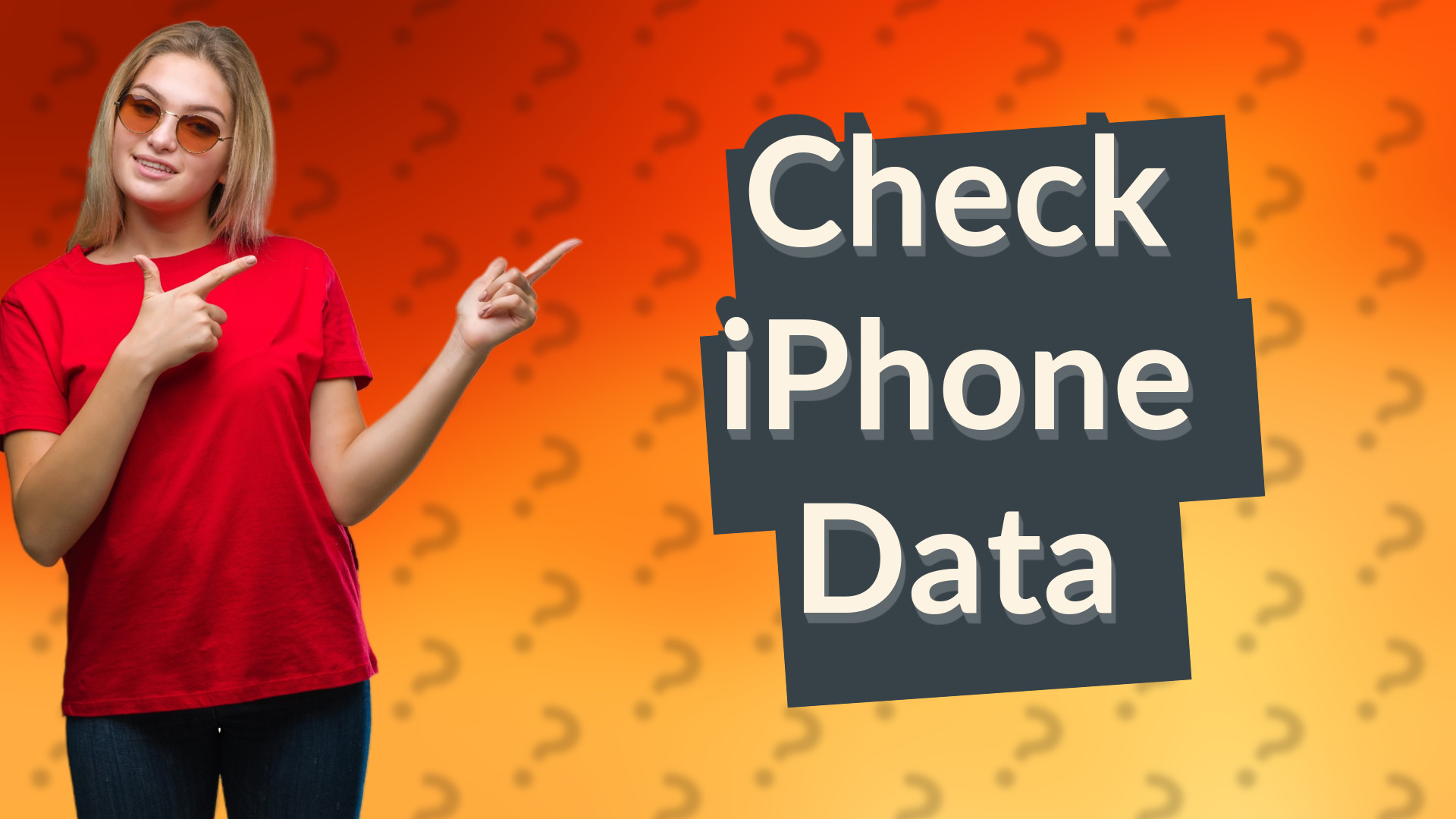 Check iPhone Data