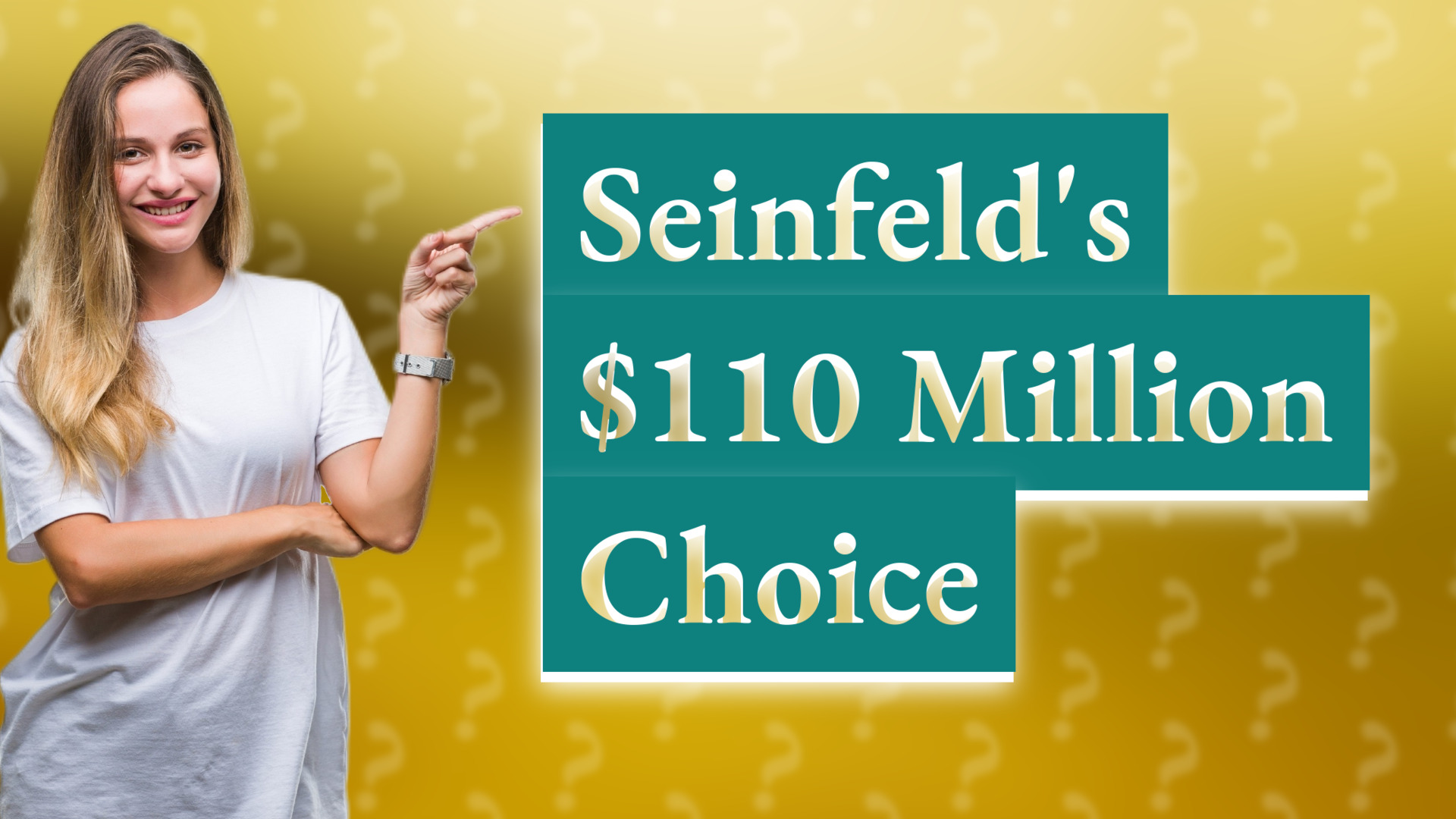 Seinfeld's $110 Million Choice