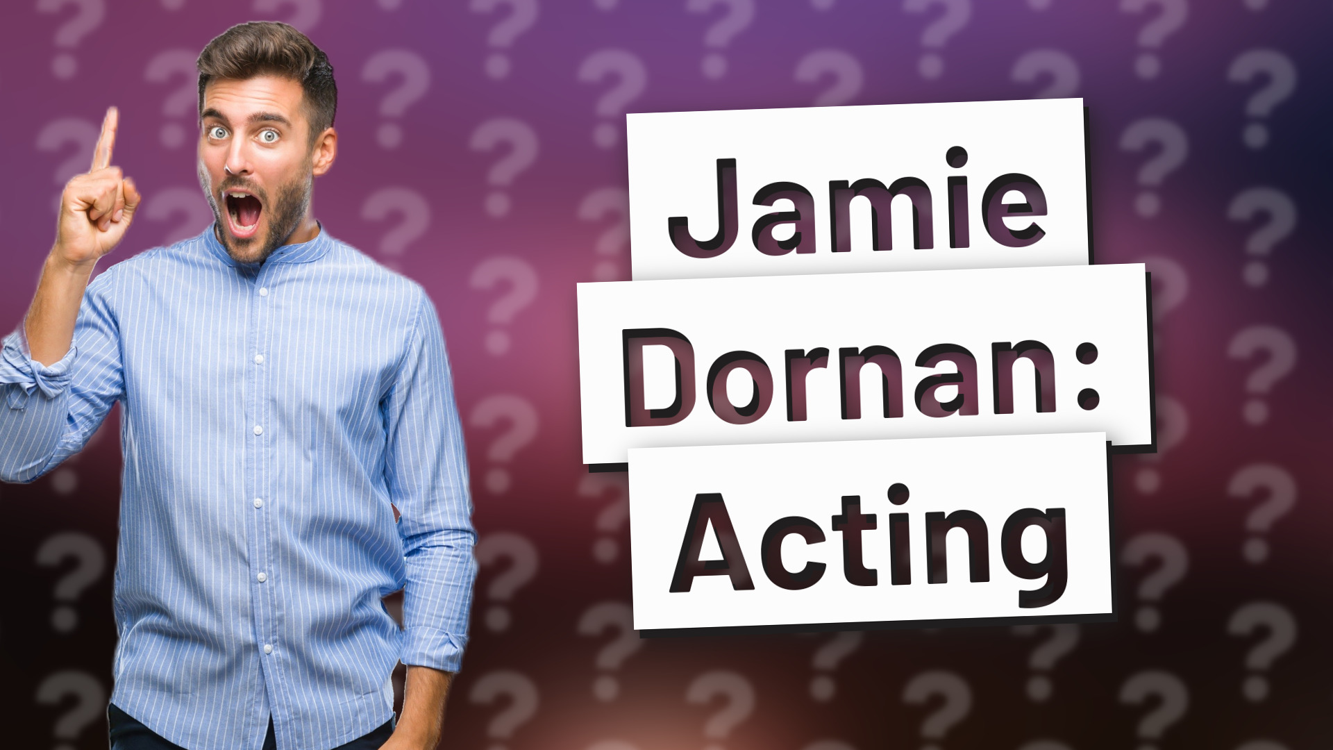 Jamie Dornan: Acting