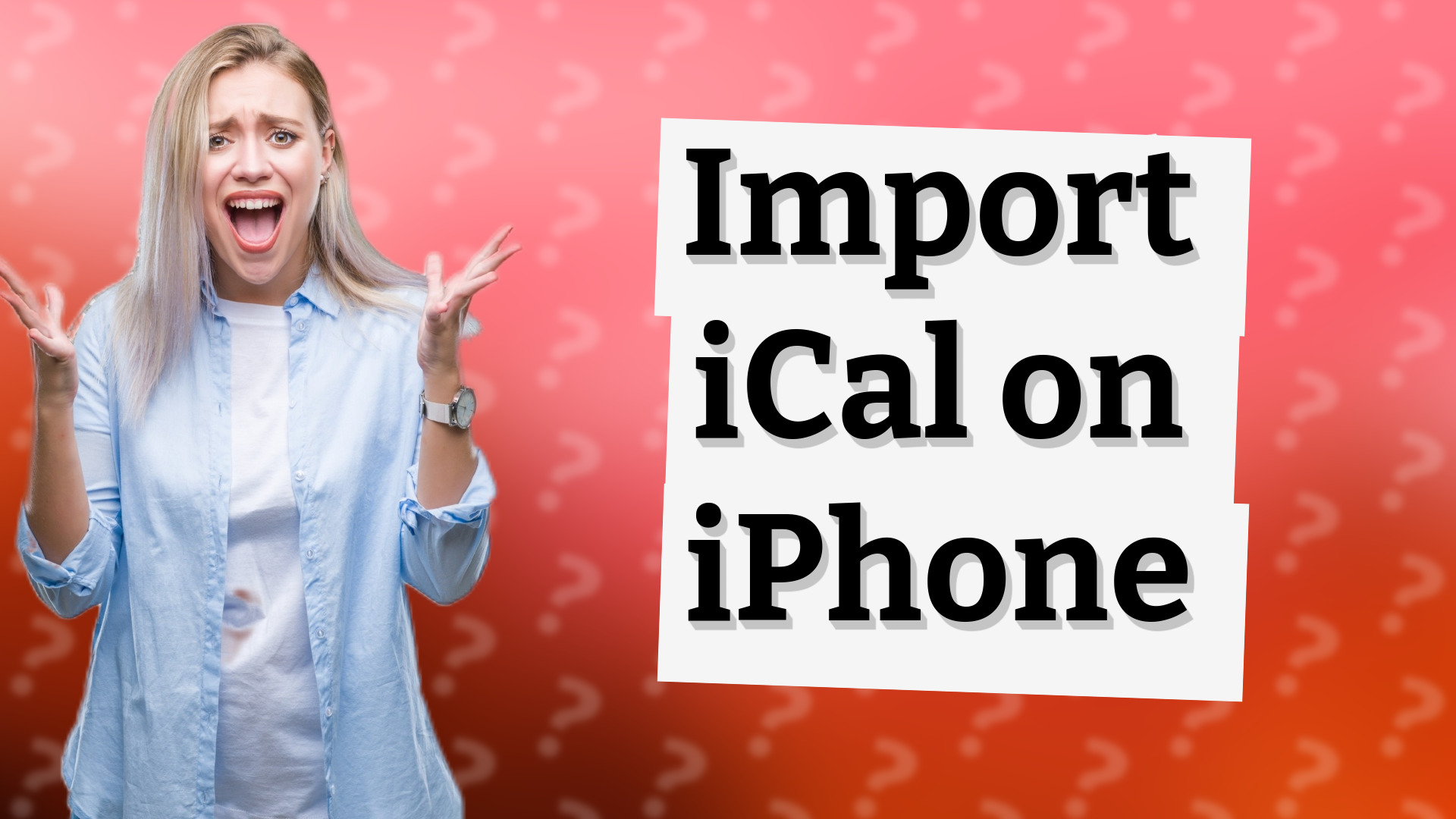 Import iCal on iPhone