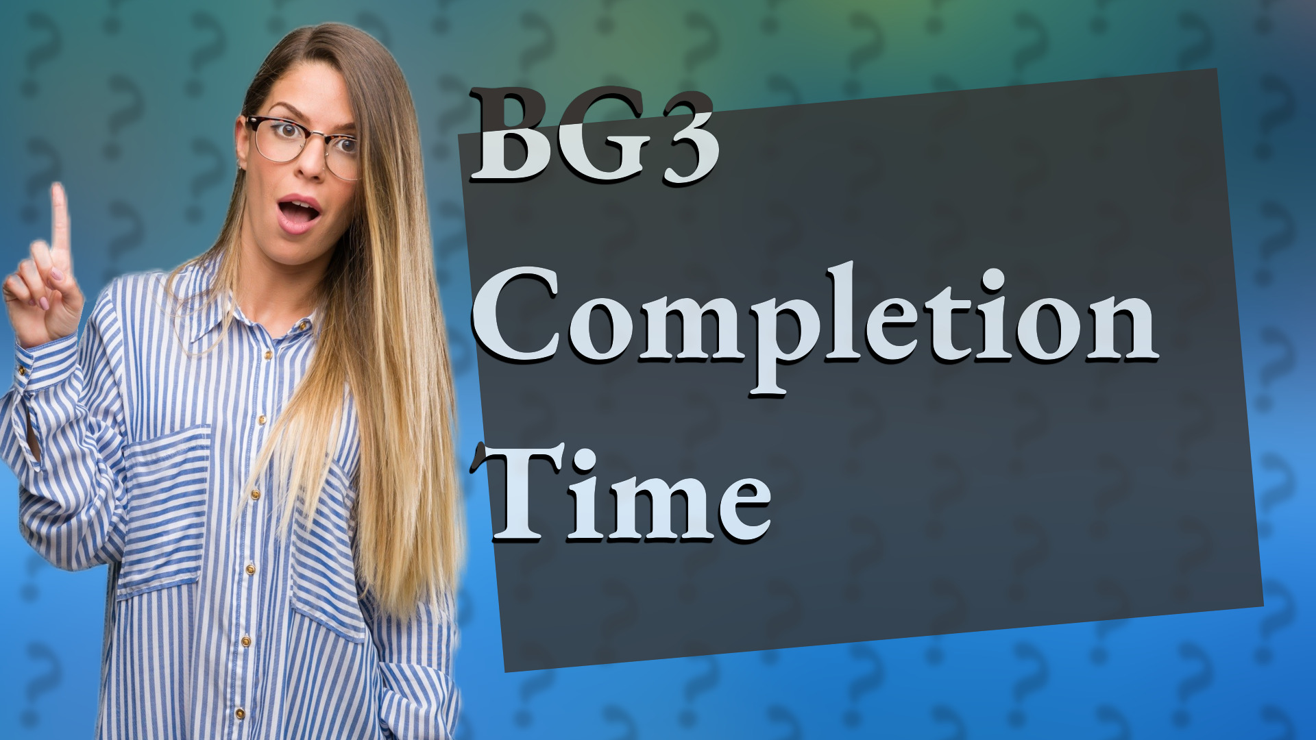 BG3 Completion Time
