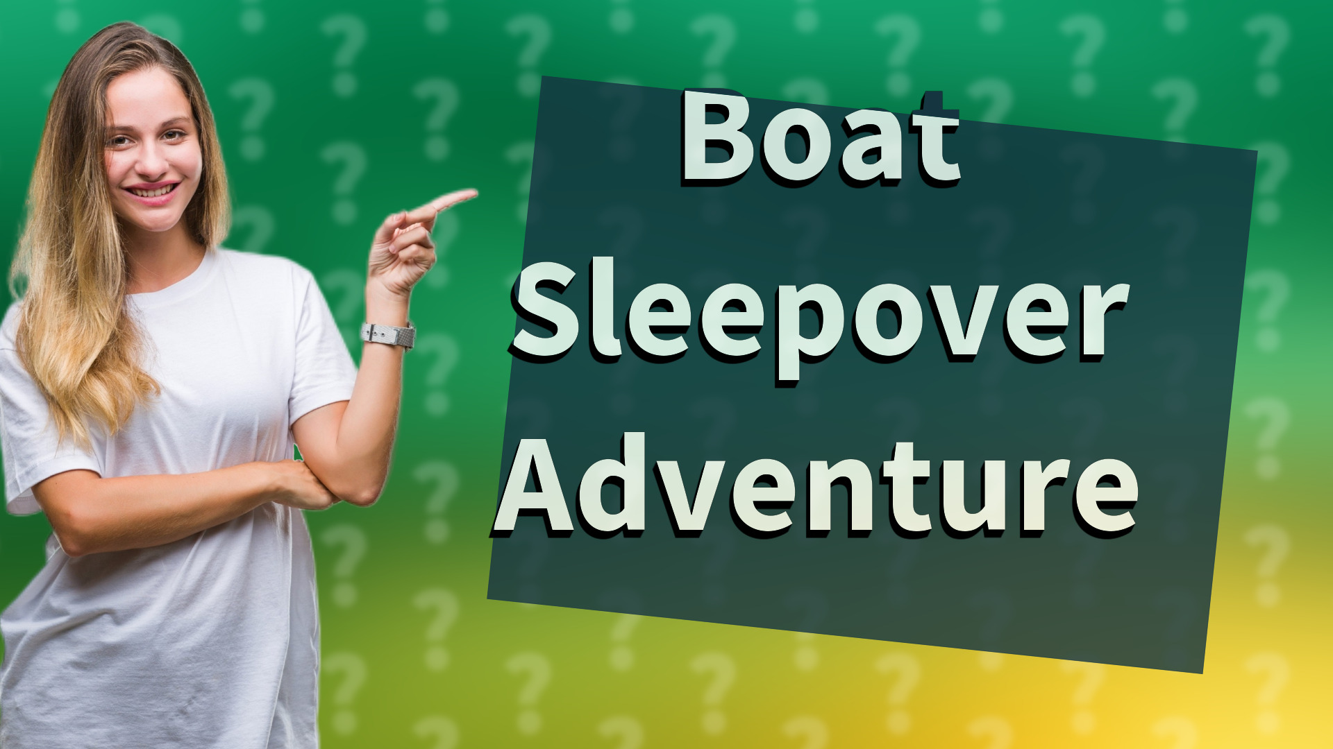 Boat Sleepover Adventure