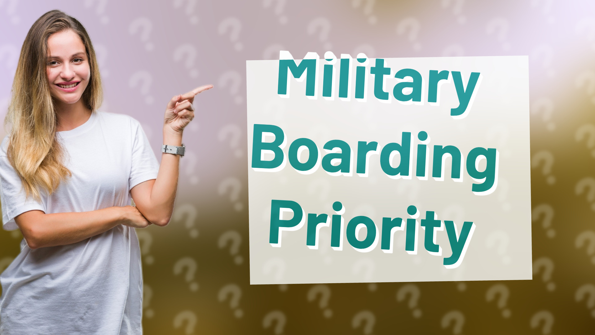 Military Boarding Priority