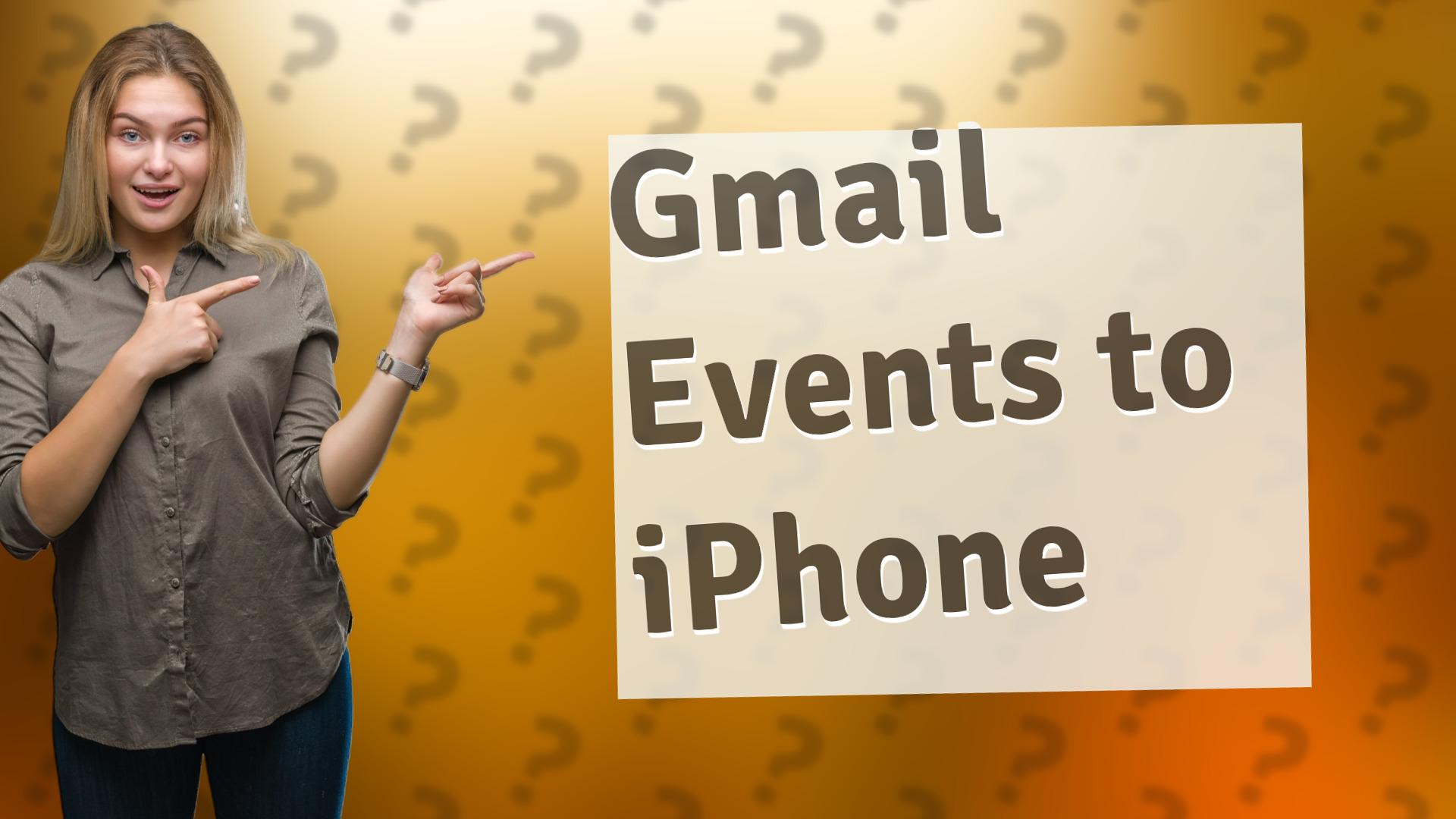 Gmail Events to iPhone