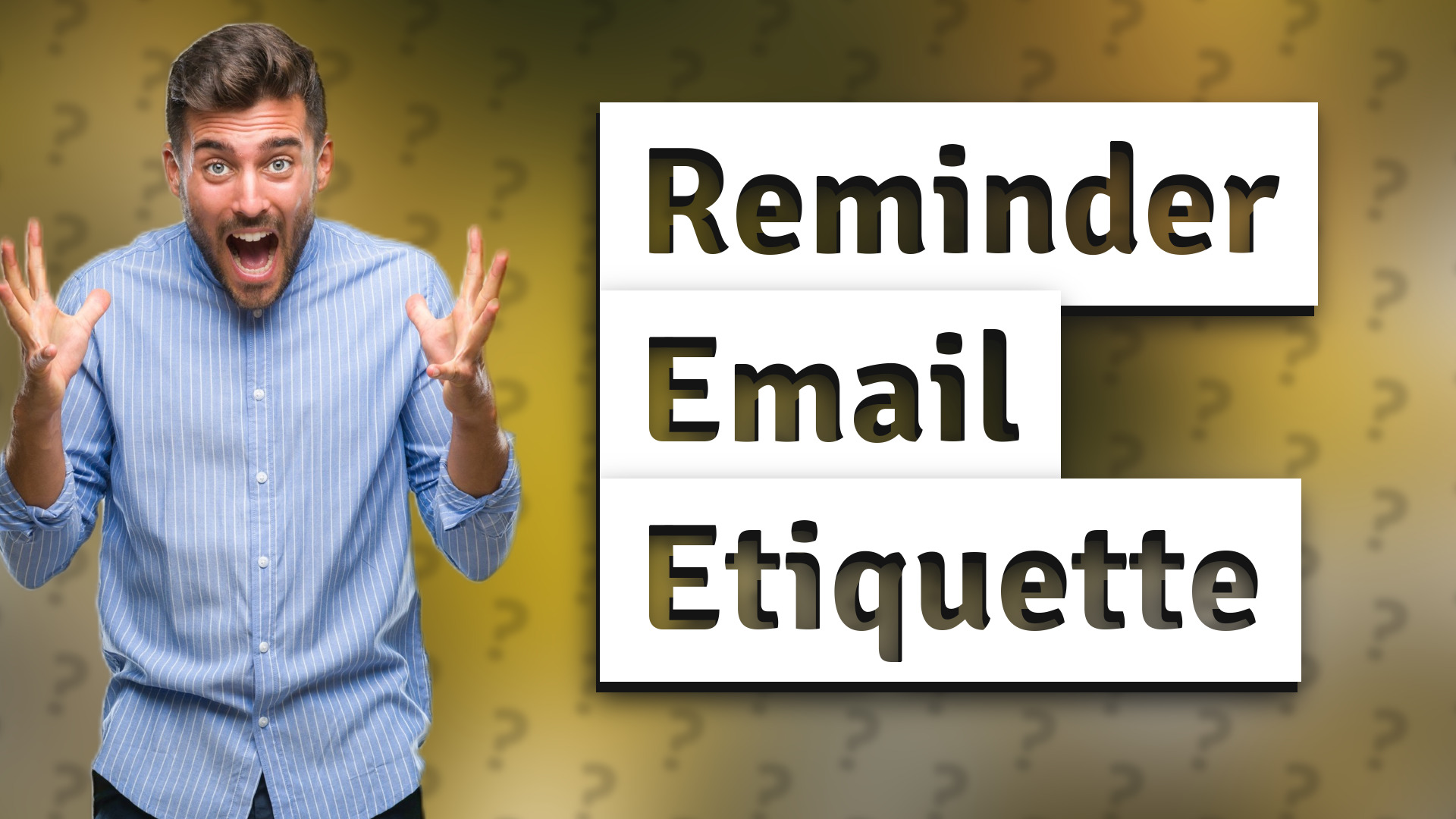 Reminder Email Etiquette