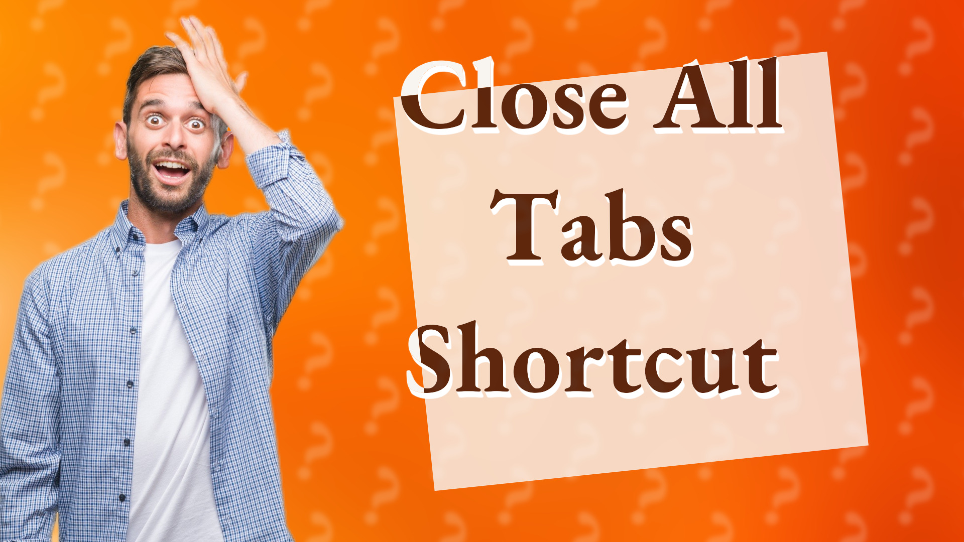 Close All Tabs Shortcut