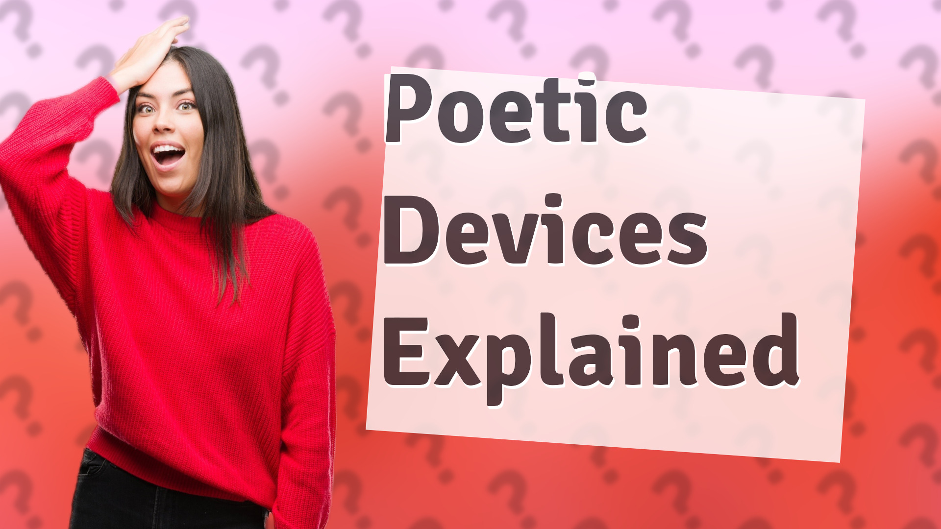 Poetic Devices Explained